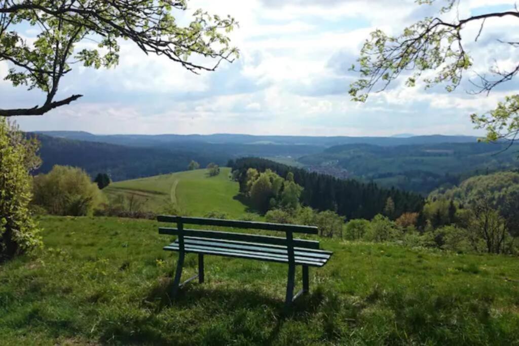 Ruhiges Ferienhaus Mit Sauna: Hellaberg III Langenbach  Luaran gambar