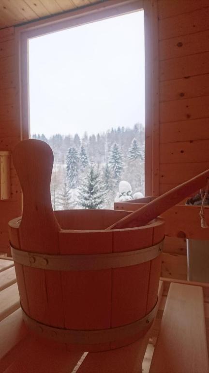 Ruhiges Ferienhaus Mit Sauna: Hellaberg III Langenbach  Luaran gambar