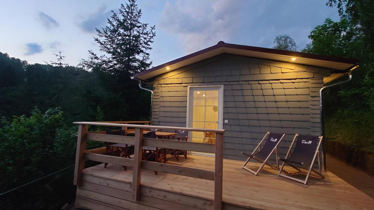 Ruhiges Ferienhaus Mit Sauna: Hellaberg III Langenbach  Luaran gambar